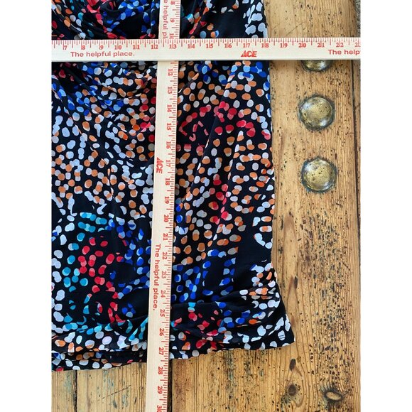 Dana Buchman Multicolor Polka Dot Sleeveless Cowl Neck Top Womens XL Tank - Picture 7 of 7